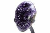 Amethyst Geode With Metal Stand - Uruguay #306860-2